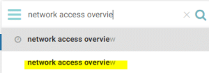 network access overview search